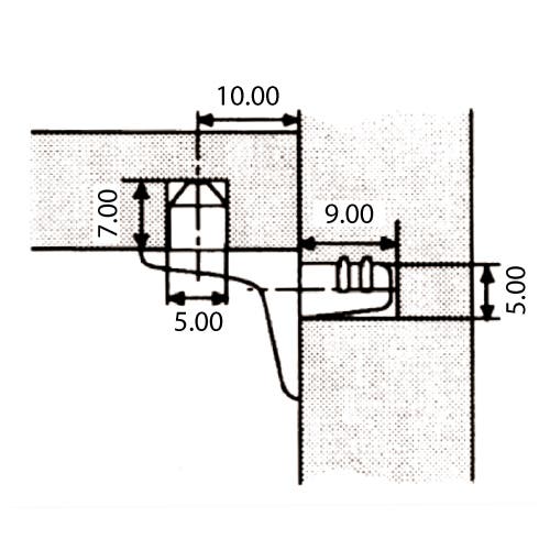 Product image of HYLLEBÆRER 7875 M/LÅSETAPP 5 MM