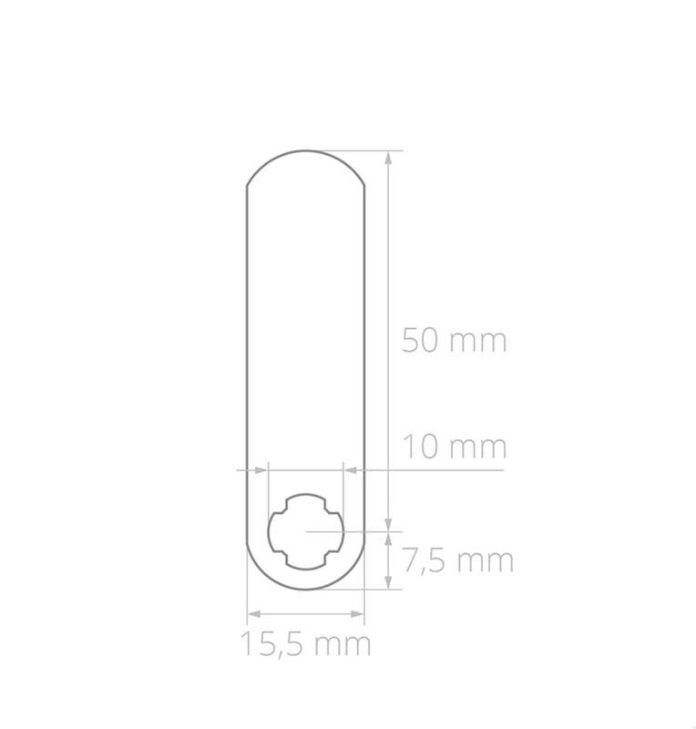 Product image of KAM 50 MM MED KRUMTAPP 4 MM
